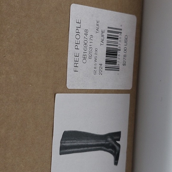 743- Free People Naomi tall Heels Boots Genuine Leather Size 8.5 NWT - Picture 15 of 16